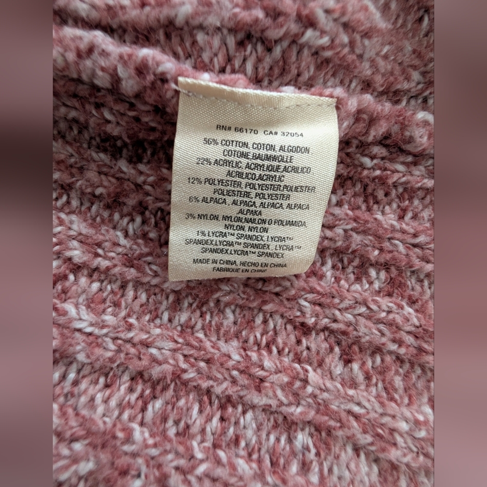 Angel Of The North Marled Pink Open Cardigan - Picture 13 of 14